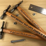 Engraved Personalised Hammer Birthday Gift For Dad Novelty Gifts