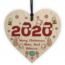 Personalised Christmas Bauble Lockdown Gift Family Xmas Tree