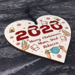 Personalised Christmas Bauble Lockdown Gift Family Xmas Tree