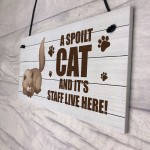 Novelty Funny Cat Sign Pet Sign Pet Gift For Family Home Decor