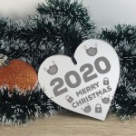 2020 Merry Christmas Lockdown Engraved Bauble Christmas Decor