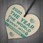 Wooden Heart Christmas Decoration Lockdown Gift Memory