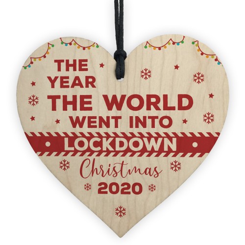 Wooden Christmas Tree Decoration Lockdown Gift Memory