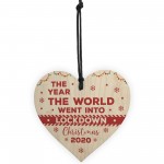 Wooden Christmas Tree Decoration Lockdown Gift Memory