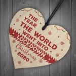 Wooden Christmas Tree Decoration Lockdown Gift Memory