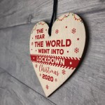 Wooden Christmas Tree Decoration Lockdown Gift Memory