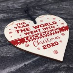 Wooden Christmas Tree Decoration Lockdown Gift Memory