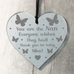 Thank You Gift For Nan Birthday Christmas Engraved Heart