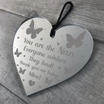 Thank You Gift For Nan Birthday Christmas Engraved Heart