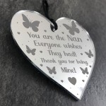 Thank You Gift For Nan Birthday Christmas Engraved Heart