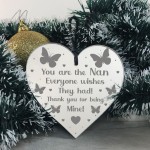 Thank You Gift For Nan Birthday Christmas Engraved Heart