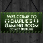 Gaming Gift Personalised Novelty Bedroom Sign Christmas Gift