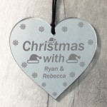 Personalised Christmas Bauble For Christmas Tree Couple Gift