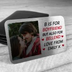 Funny Boyfriend Personalised Gift Metal Wallet Card Gift For Him