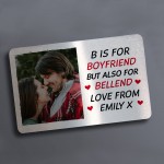 Funny Boyfriend Personalised Gift Metal Wallet Card Gift For Him