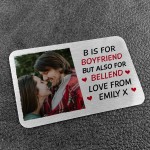 Funny Boyfriend Personalised Gift Metal Wallet Card Gift For Him