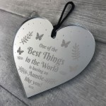 Best Auntie Gift For Birthday Christmas Engraved Heart Thank You