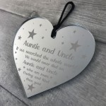 Novelty Gift For Auntie and Uncle Birthday Christmas Engraved
