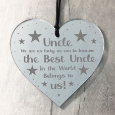 Novelty Uncle Gift For Birthday Christmas Engraved Heart