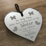 Gift For Auntie Birthday Christmas Engraved Heart Sister Gift