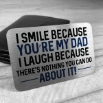 Novelty Dad Metal Wallet Card Christmas Birthday Gift For Dad