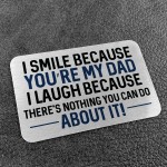 Novelty Dad Metal Wallet Card Christmas Birthday Gift For Dad