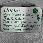 Metal Wallet Card Gift For Uncle Novelty Christmas Birthday Gift