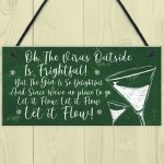 Funny Bar Sign Lockdown Gift Kitchen Garden Gin Bar Sign