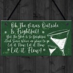 Funny Bar Sign Lockdown Gift Kitchen Garden Gin Bar Sign