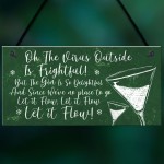 Funny Bar Sign Lockdown Gift Kitchen Garden Gin Bar Sign