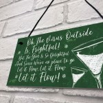 Funny Bar Sign Lockdown Gift Kitchen Garden Gin Bar Sign