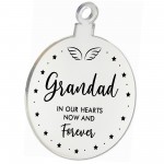 Grandad Memorial Gift Mirror Acrylic Christmas Tree Decoration