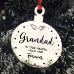 Grandad Memorial Gift Mirror Acrylic Christmas Tree Decoration