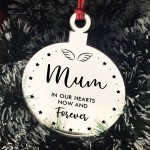 Mum Memorial Gift Mirror Acrylic Christmas Tree Decoration