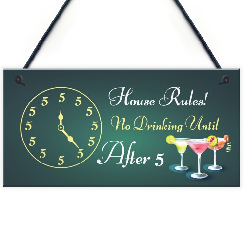 Funny Bar Sign Home Bar Pub Kitchen Hanging Sign Gin Wine Gift