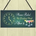 Funny Bar Sign Home Bar Pub Kitchen Hanging Sign Gin Wine Gift