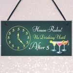 Funny Bar Sign Home Bar Pub Kitchen Hanging Sign Gin Wine Gift