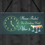 Funny Bar Sign Home Bar Pub Kitchen Hanging Sign Gin Wine Gift