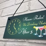 Funny Bar Sign Home Bar Pub Kitchen Hanging Sign Gin Wine Gift
