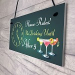 Funny Bar Sign Home Bar Pub Kitchen Hanging Sign Gin Wine Gift