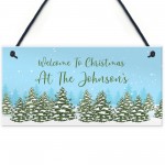 Personalised Christmas Decoration Hanging Home Decor Gift