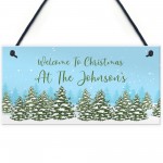 Personalised Christmas Decoration Hanging Home Decor Gift