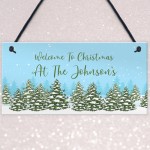 Personalised Christmas Decoration Hanging Home Decor Gift