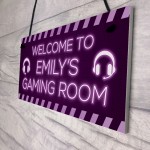 Novelty Gaming Room Sign Funny Gift For Daughter Girlfriend