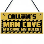 Personalised Man Cave Sign Garage Sign Retro Bar Shed BBQ Gift