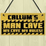 Personalised Man Cave Sign Garage Sign Retro Bar Shed BBQ Gift