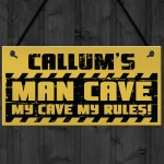 Personalised Man Cave Sign Garage Sign Retro Bar Shed BBQ Gift