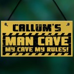 Personalised Man Cave Sign Garage Sign Retro Bar Shed BBQ Gift