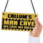 Personalised Man Cave Sign Garage Sign Retro Bar Shed BBQ Gift