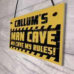 Personalised Man Cave Sign Garage Sign Retro Bar Shed BBQ Gift